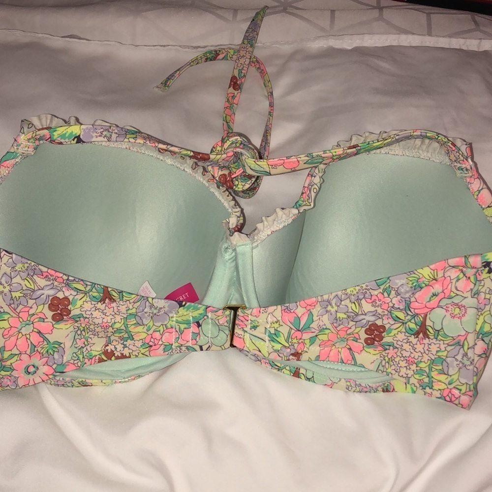 Victoria’s Secret floral bikini top size 34DD swim suit top bikini top V… - Picture 5 of 6